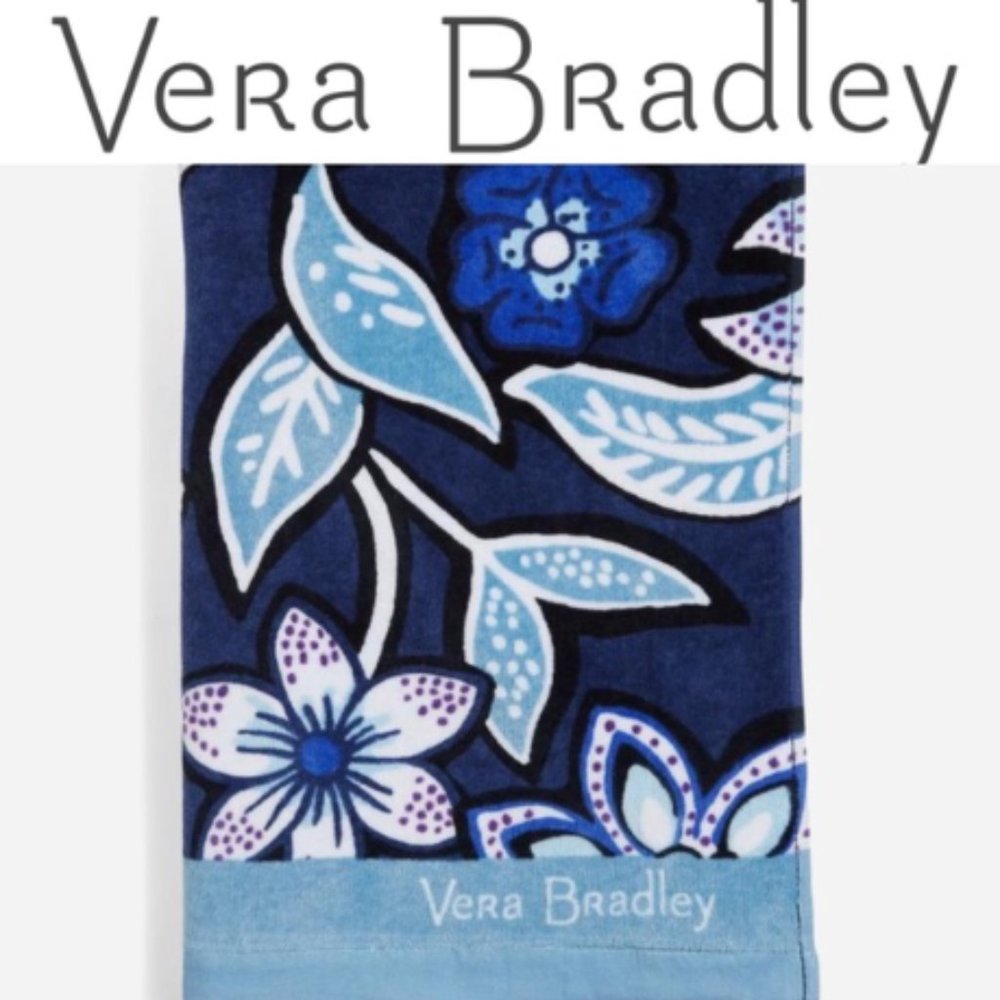 NEW Vera Bradley Beach Towel Oversized Design